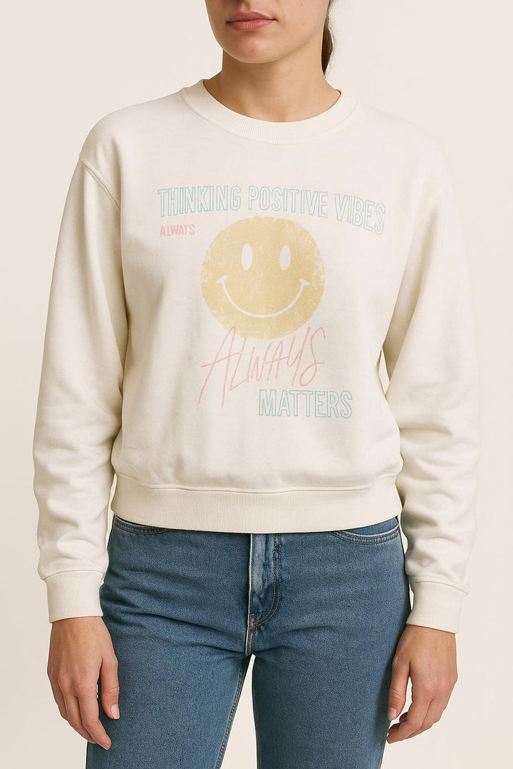 Sweat Blanc - Taille M/38 de la marque Imprevu | PARAD33443 - Vendu par Paradigme - Image 1