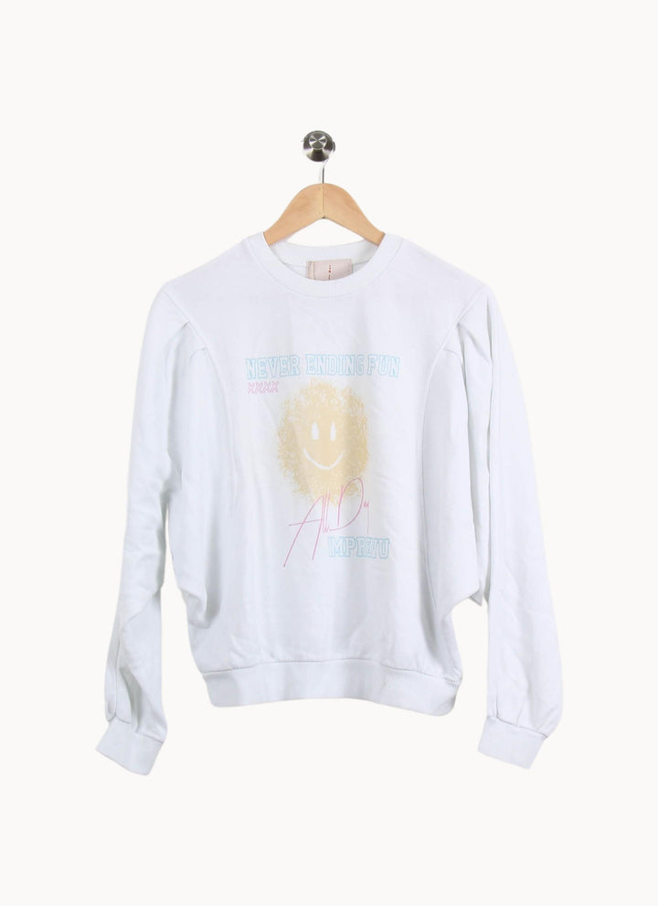 Sweat Blanc - Taille M/38 de la marque Imprevu | PARAD33443 - Vendu par Paradigme - Image 2