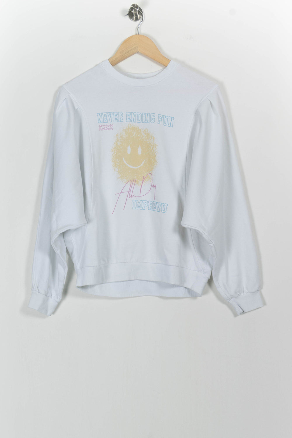 Sweat Blanc - Taille L/40 de la marque Imprevu | PARAD33444 - Vendu par Paradigme - Image 2