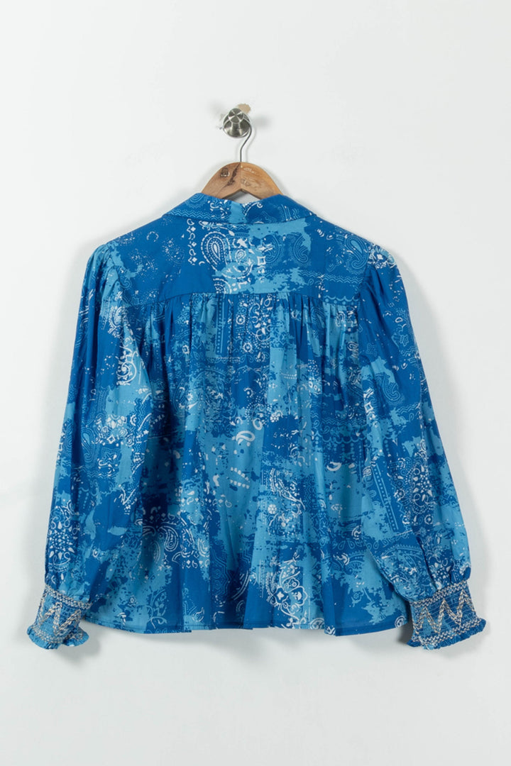 Blouse Bleue - Taille S/36 de la marque Imprevu | PARAD33466 - Vendu par Paradigme - Image 4