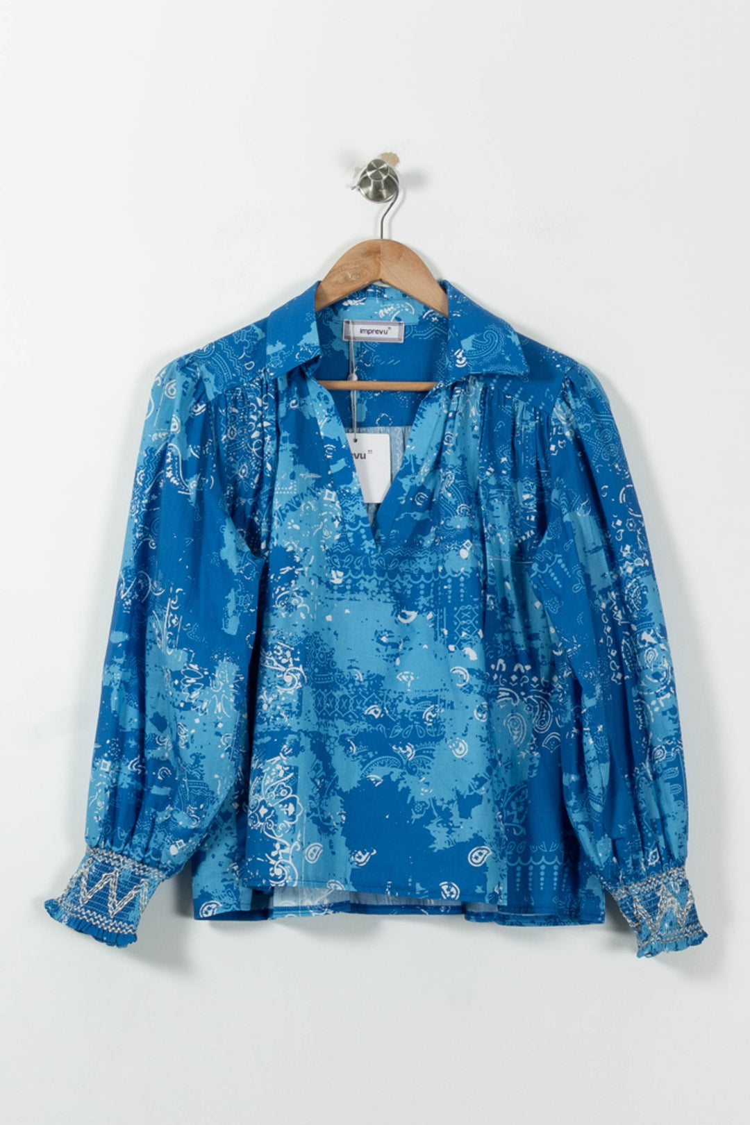 Blouse Bleue - Taille S/36 de la marque Imprevu | PARAD33466 - Vendu par Paradigme - Image 2