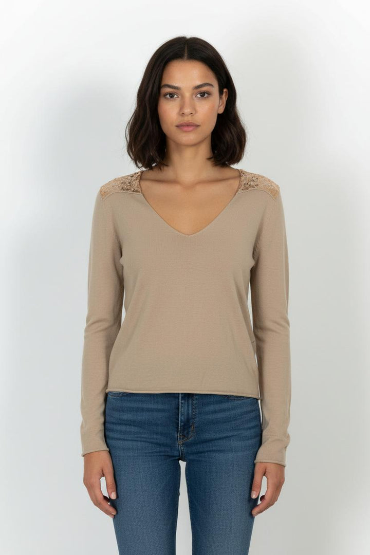Pull Beige - Taille M/38 de la marque Zadig&Voltaire | PARAD33491 - Vendu par Paradigme - Image 1