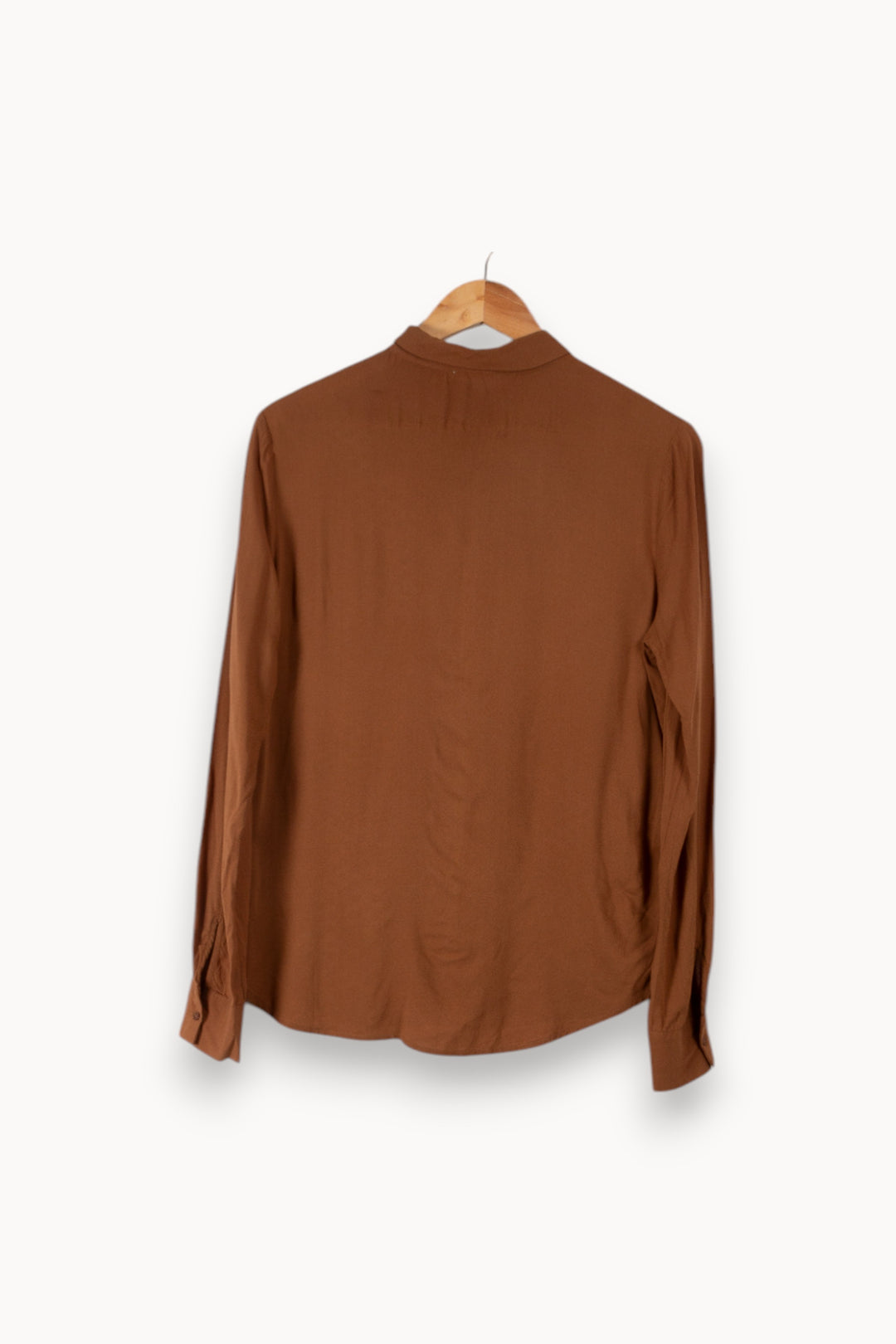 Chemise marron - Taille S/36 de la marque American Vintage | PARAD33495 - Vendu par Paradigme - Image 3