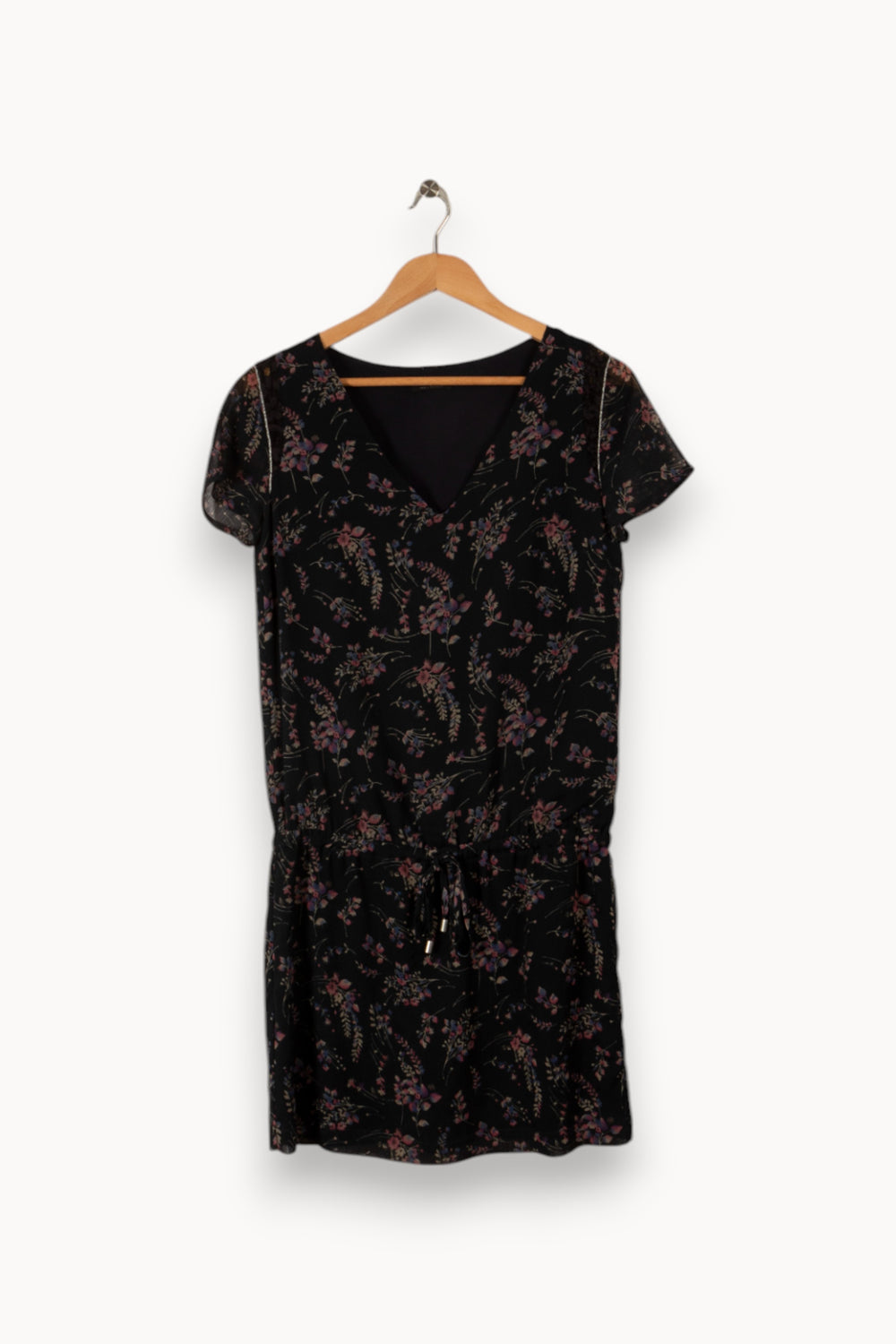 Robe noire à motifs - Taille S/36 de la marque IKKS | PARAD33506 - Vendu par Paradigme - Image 1