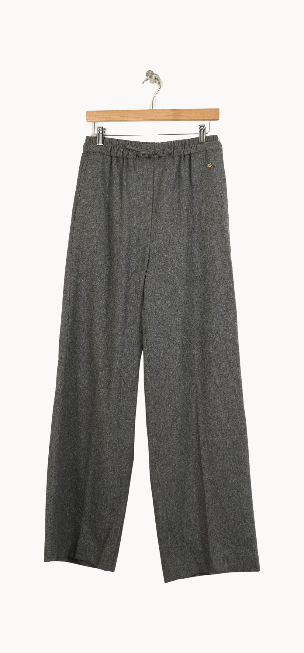 Pantalon Large Gris - Taille M/38 de la marque Sandro | PARAD33513 - Vendu par Paradigme - Image 2