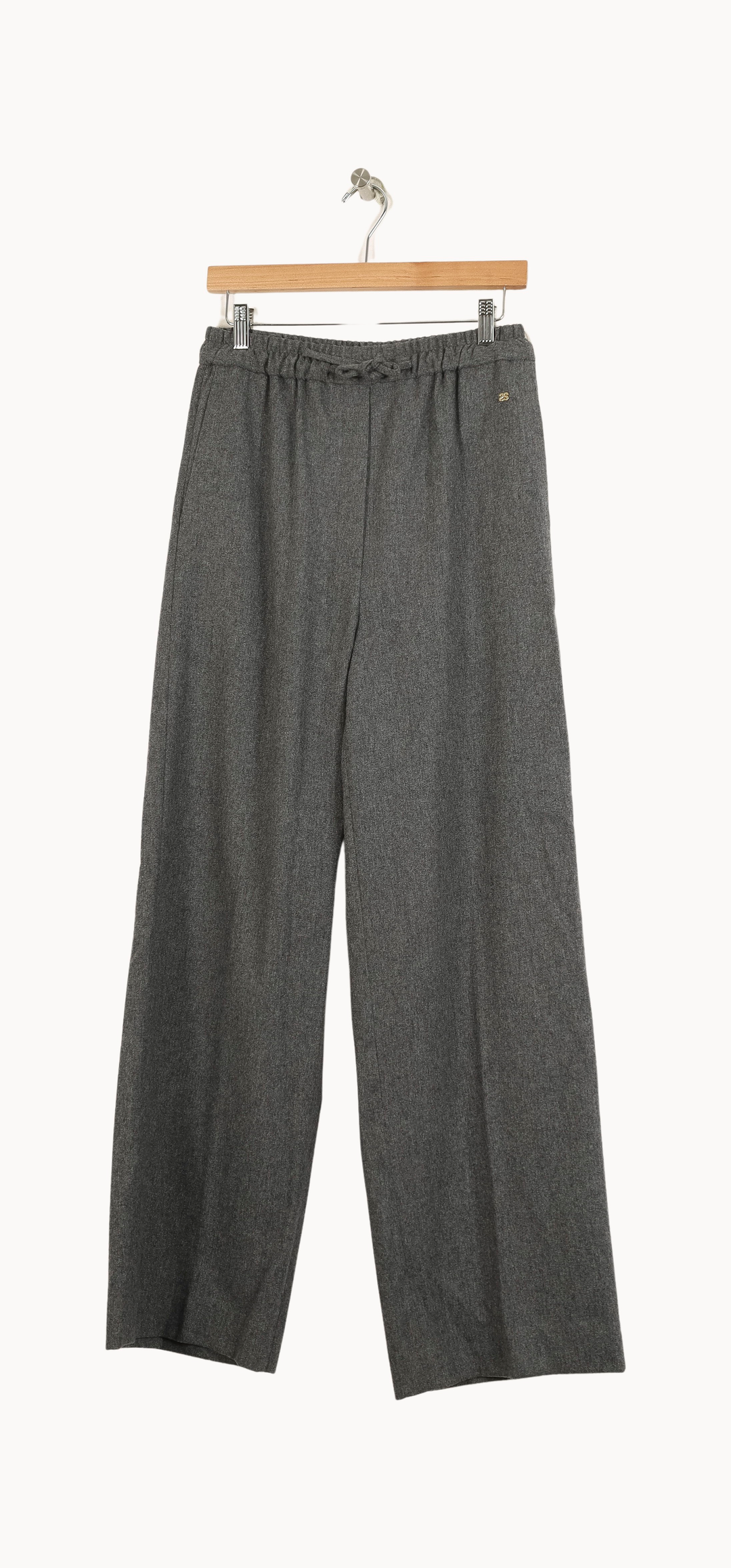 Pantalon Large Gris - Taille M/38 de la marque Sandro | PARAD33513 - Vendu par Paradigme - Image 2