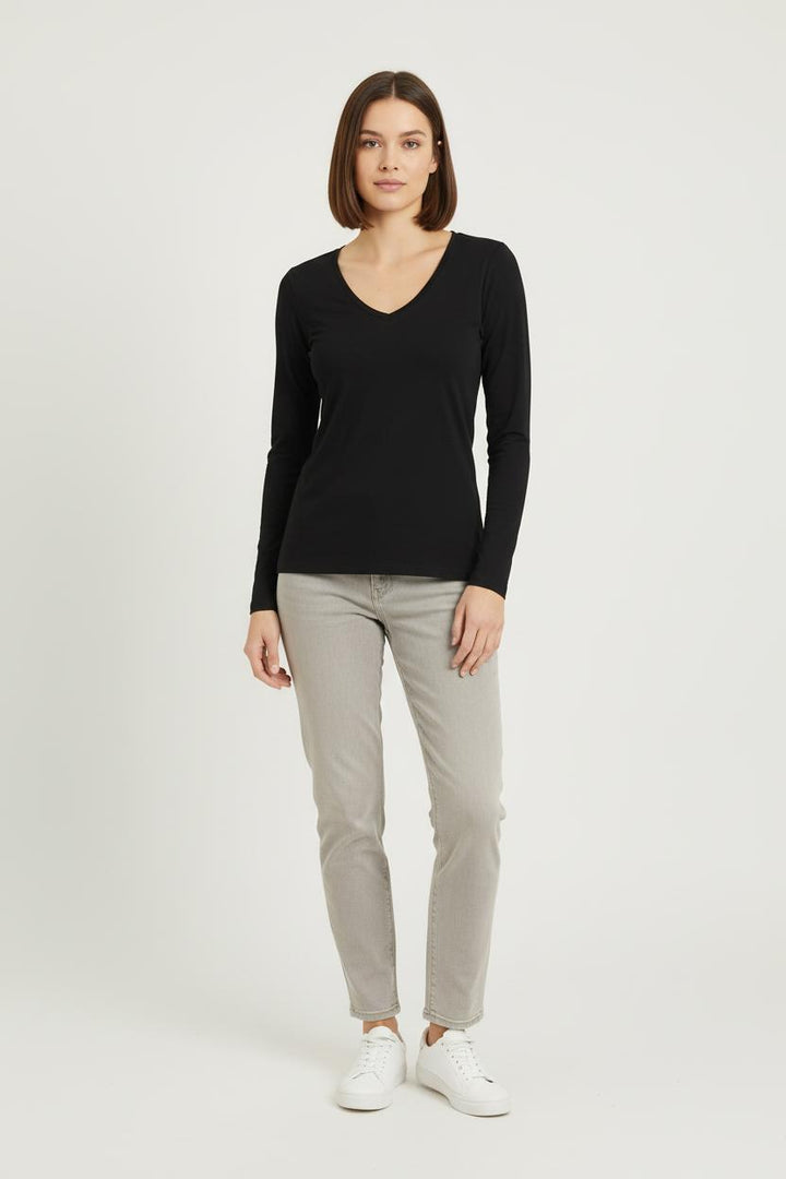 T-shirt Manches Longues Noir - Taille M/38 de la marque One Step | PARAD33556 - Vendu par Paradigme - Image 1