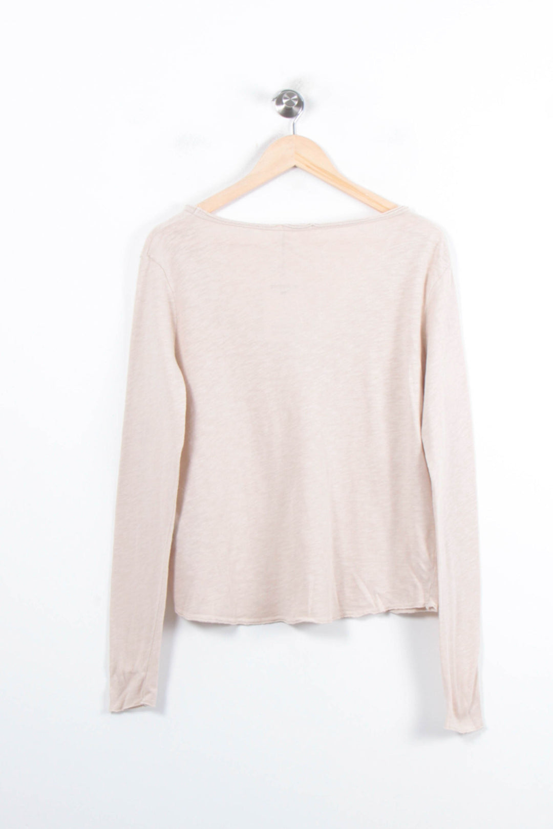 Tee-shirt Manches Longues Beige - Taille M/38 de la marque American Vintage | PARAD33572 - Vendu par Paradigme - Image 4