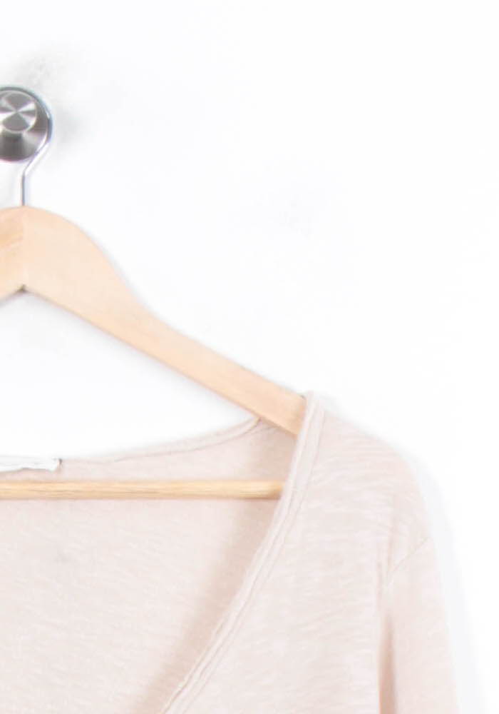 Tee-shirt Manches Longues Beige - Taille M/38 de la marque American Vintage | PARAD33572 - Vendu par Paradigme - Image 3