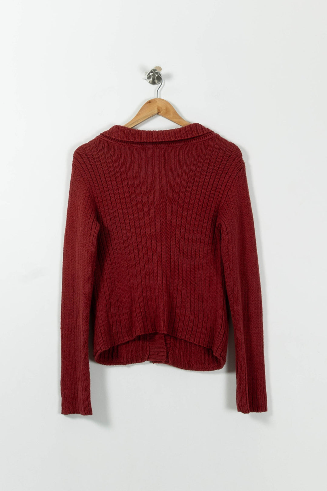 Cardigan Rouge - Taille M/38 de la marque Agnès b. | PARAD33574 - Vendu par Paradigme - Image 4