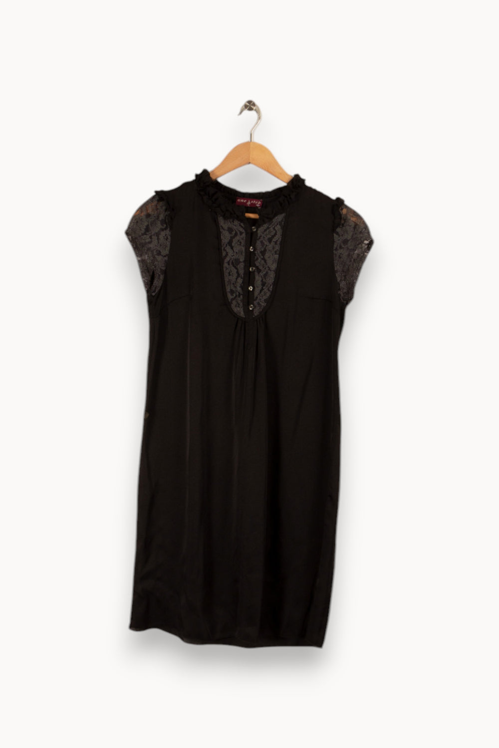 Robe noire avec détails - Taille M/38 de la marque One Step | PARAD33576 - Vendu par Paradigme - Image 3