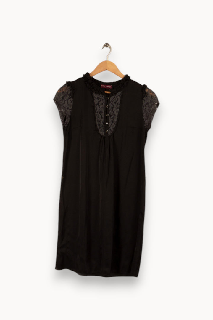 Robe noire avec détails - Taille M/38 de la marque One Step | PARAD33576 - Vendu par Paradigme - Image 3