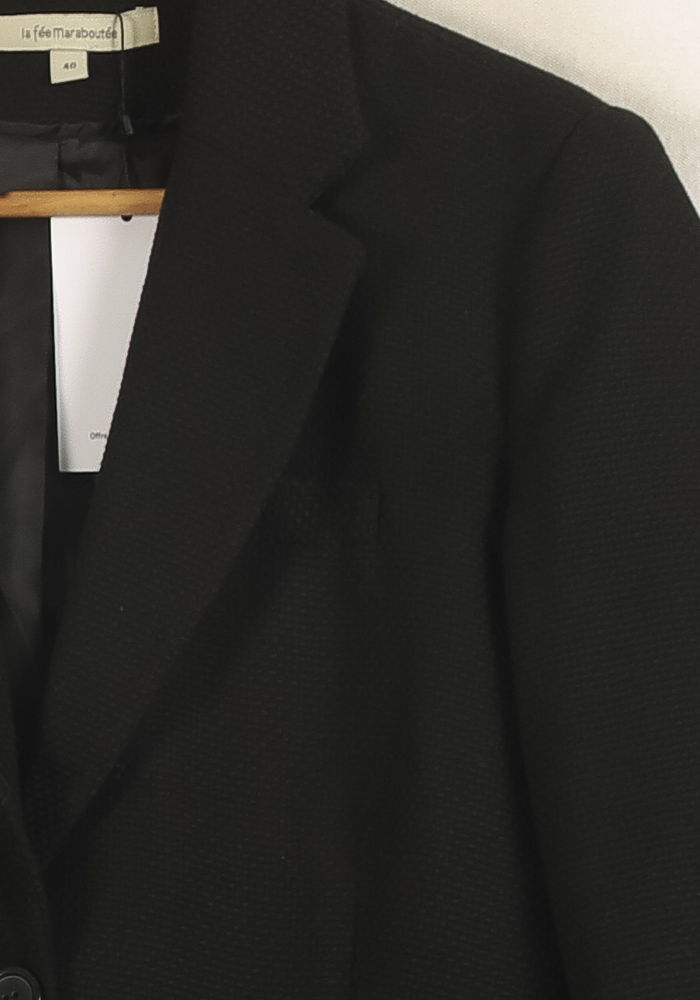 Blazer Noir - Taille L/40 de la marque La Fée Maraboutée | PARAD33580 - Vendu par Paradigme - Image 3