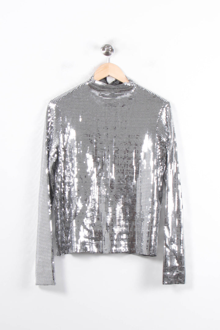 Top Gris - Taille M/38 de la marque Maje | PARAD33587 - Vendu par Paradigme - Image 2
