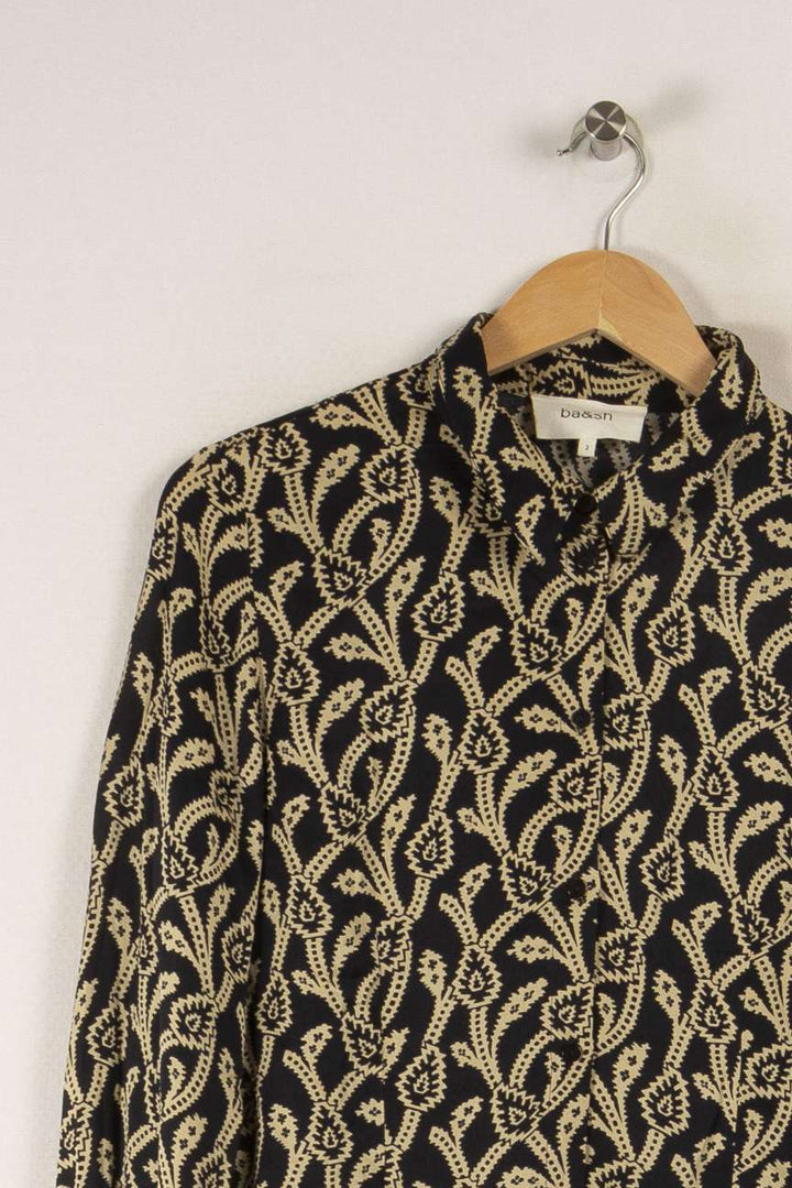 Chemise bleue à motifs - Taille M/38 de la marque ba&sh | PARAD33589 - Vendu par Paradigme - Image 2