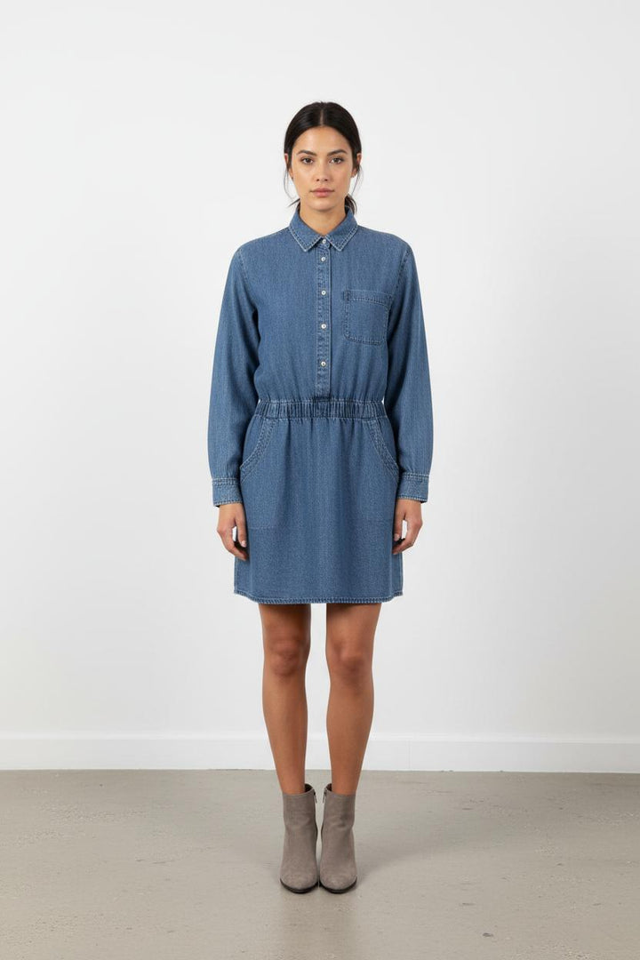 Robe bleue effet jean - Taille M/38