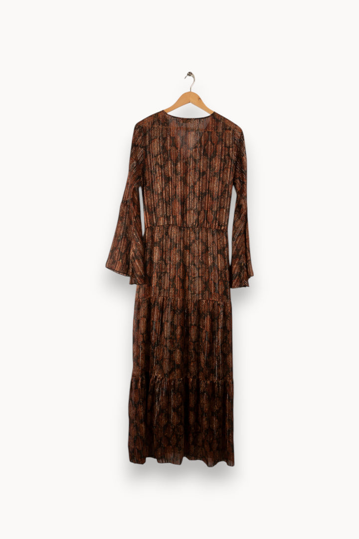 Robe longue marron - Taille S/36 de la marque La Petite Etoile | PARAD33599 - Vendu par Paradigme - Image 2