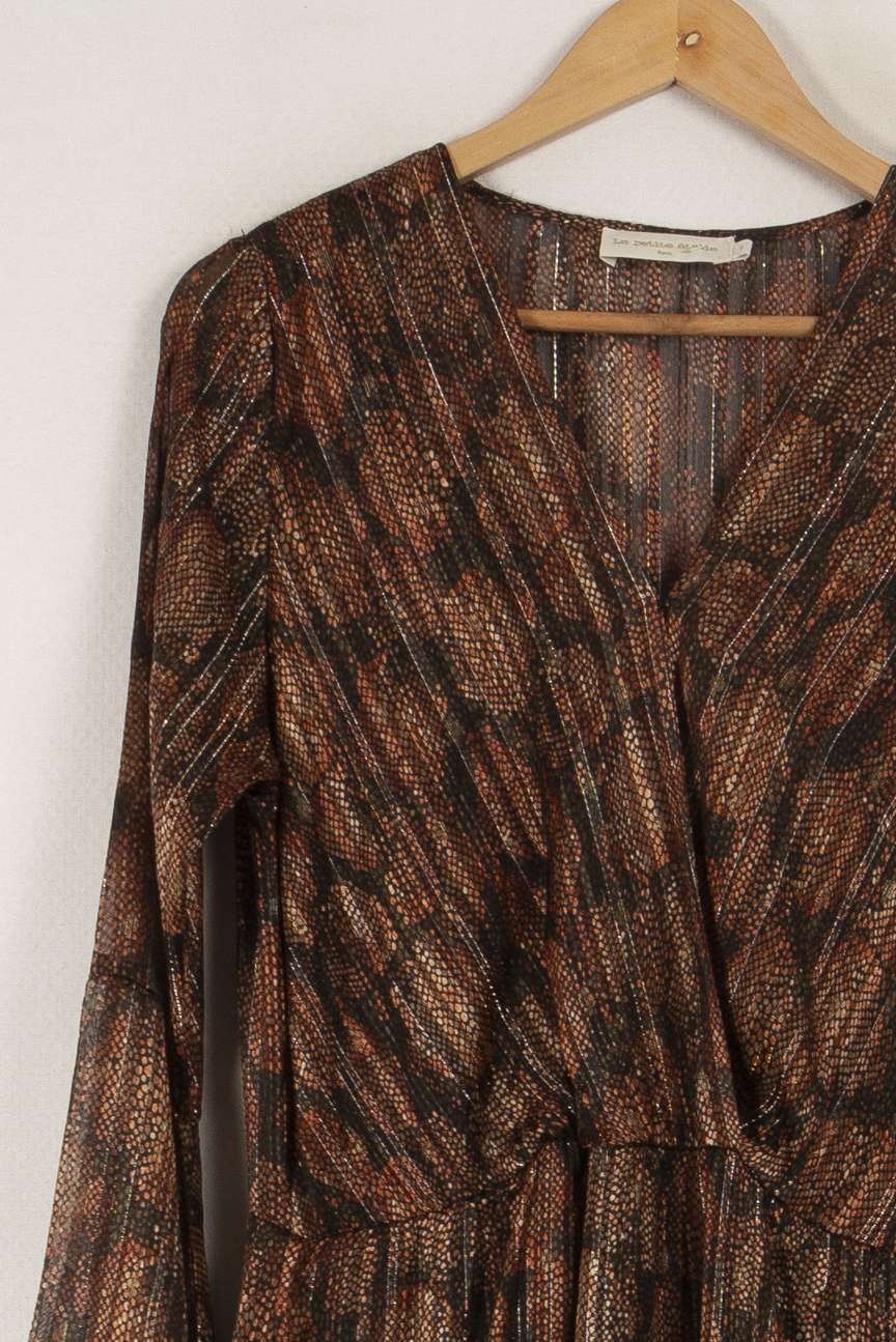 Robe longue marron - Taille S/36 de la marque La Petite Etoile | PARAD33599 - Vendu par Paradigme - Image 1