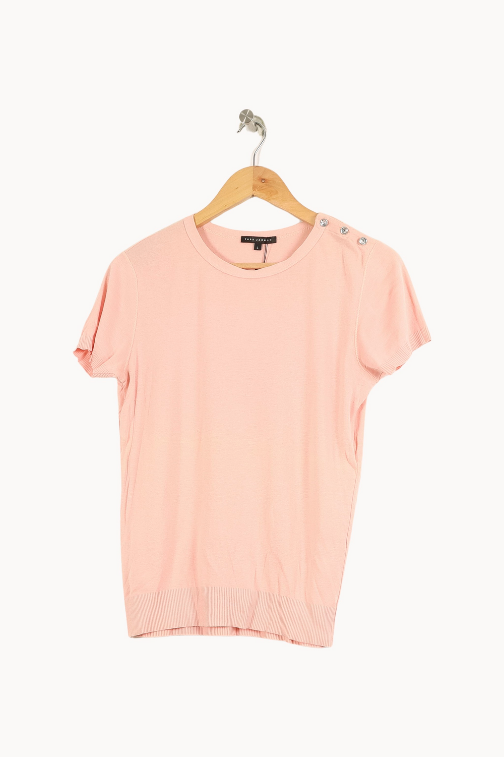 Pull Rose - Taille L/40 de la marque Tara Jarmon | PARAD33606 - Vendu par Paradigme - Image 2