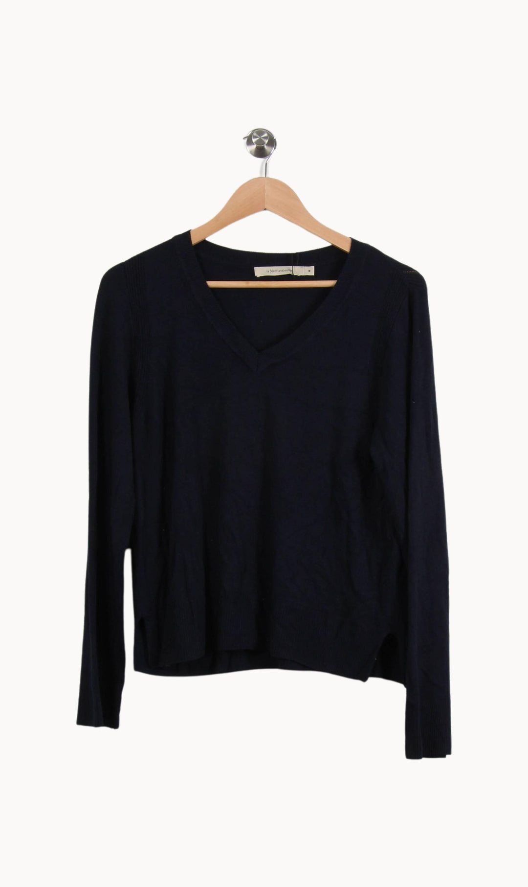 Pull Bleu - Taille M/38 de la marque La Fée Maraboutée | PARAD33613 - Vendu par Paradigme - Image 2