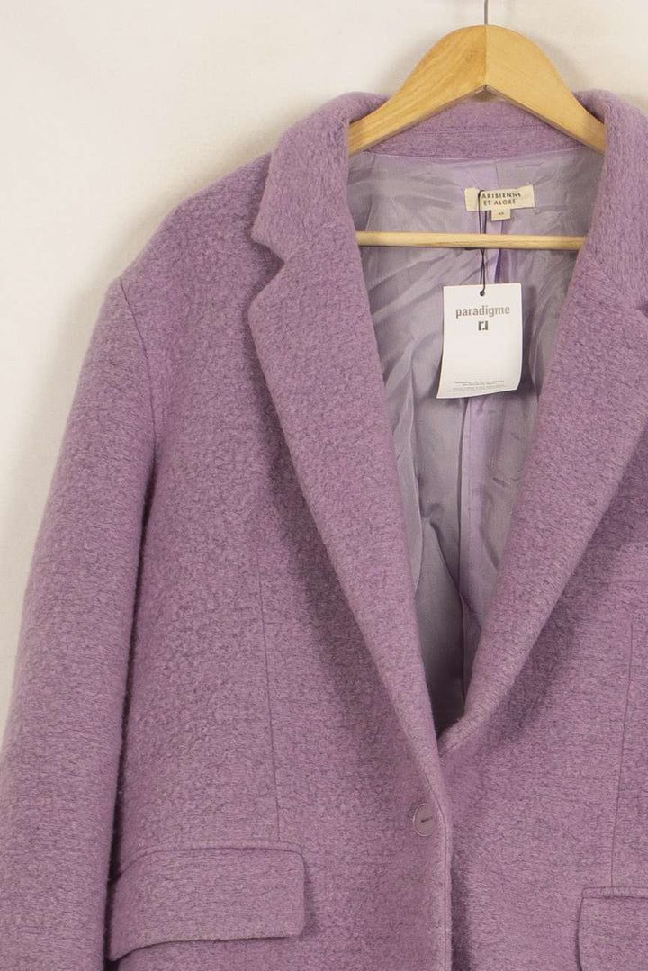 Manteau Violet - Taille XL/42 de la marque Parisienne et Alors | PARAD33619 - Vendu par Paradigme - Image 3