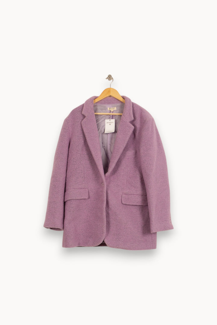 Manteau Violet - Taille XL/42 de la marque Parisienne et Alors | PARAD33619 - Vendu par Paradigme - Image 2