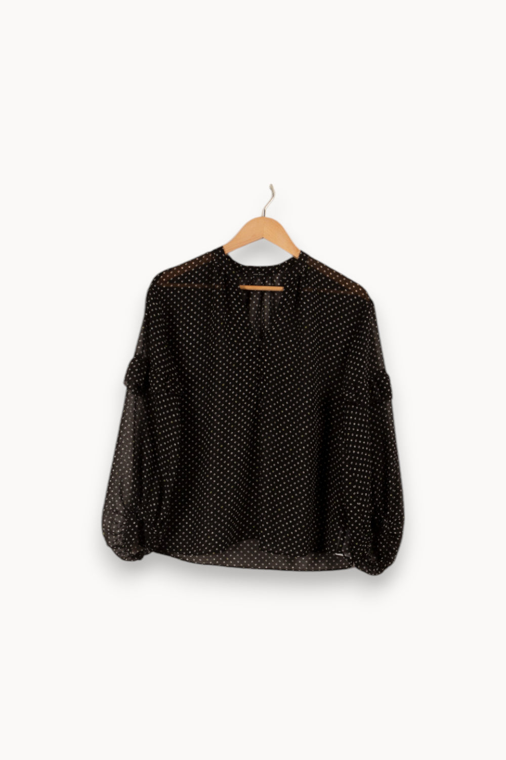 Blouse noire à pois - Taille XS/34 de la marque One Step | PARAD33633 - Vendu par Paradigme - Image 1