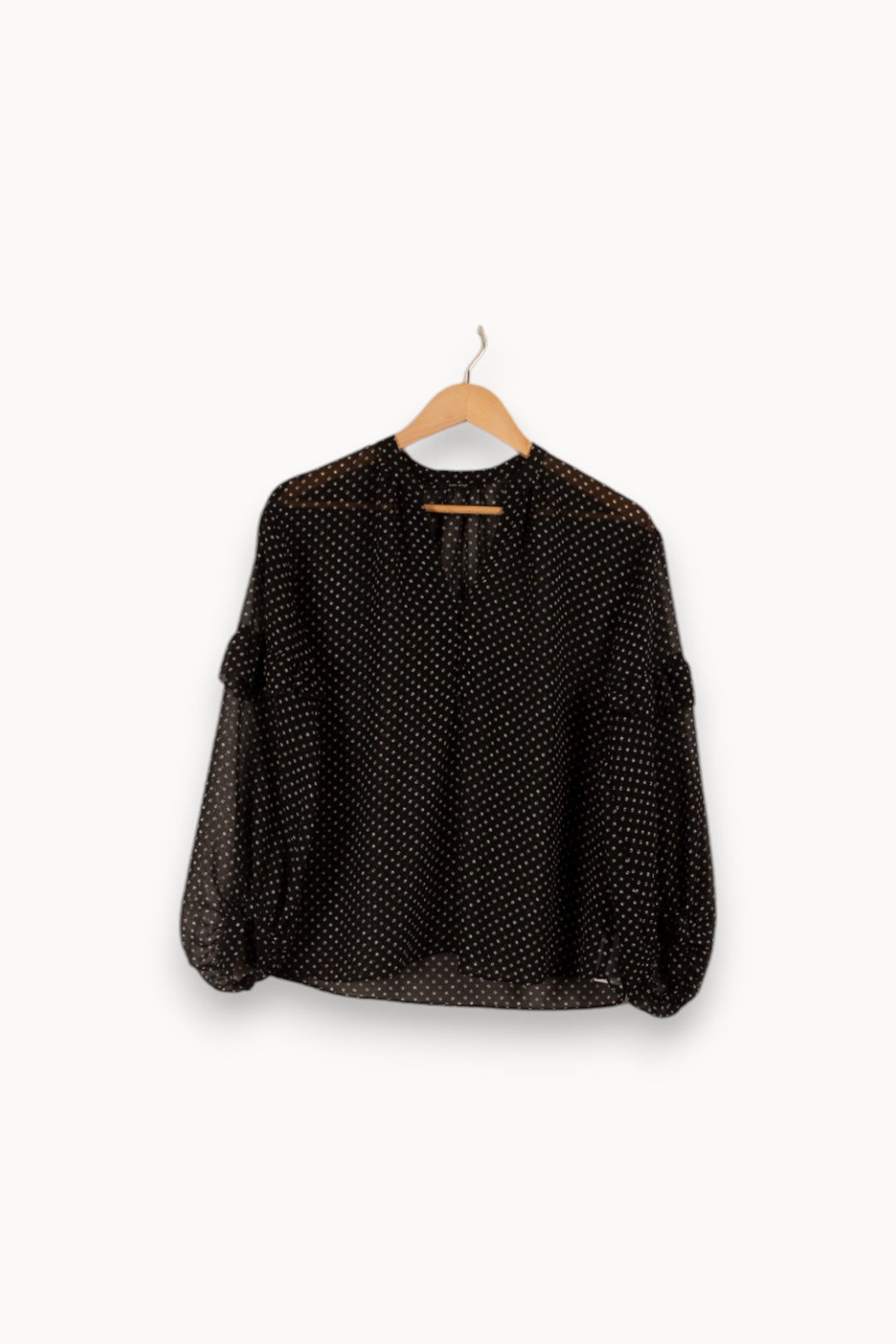 Blouse noire à pois - Taille XS/34 de la marque One Step | PARAD33633 - Vendu par Paradigme - Image 1