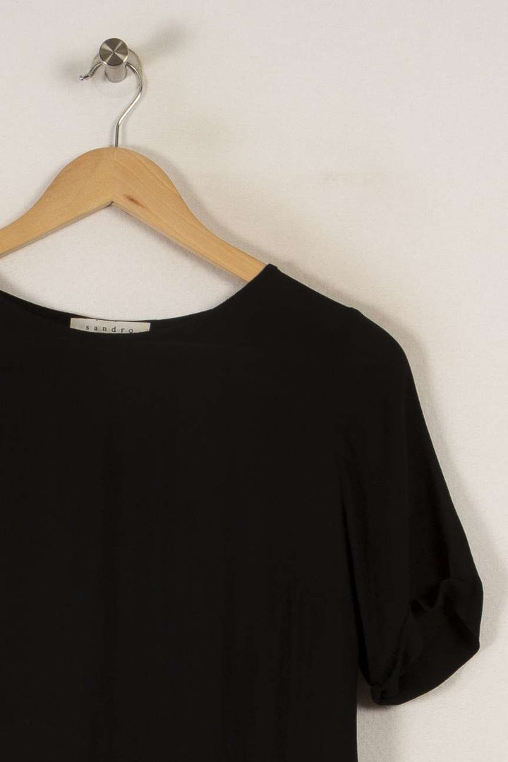 Top noir - Taille S/36 de la marque Sandro | PARAD33643 - Vendu par Paradigme - Image 2
