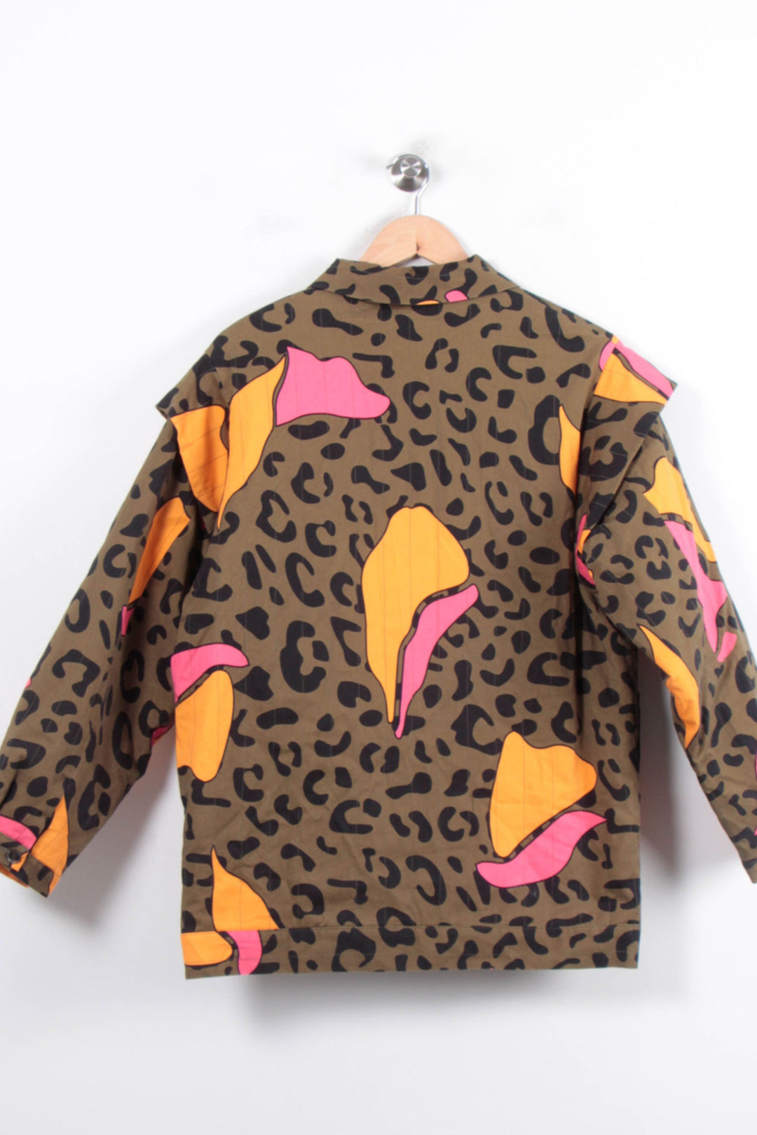 Veste Léopard Marron Orange et Rose - Taille XL/42 de la marque Parisienne et Alors | PARAD33648 - Vendu par Paradigme - Image 4