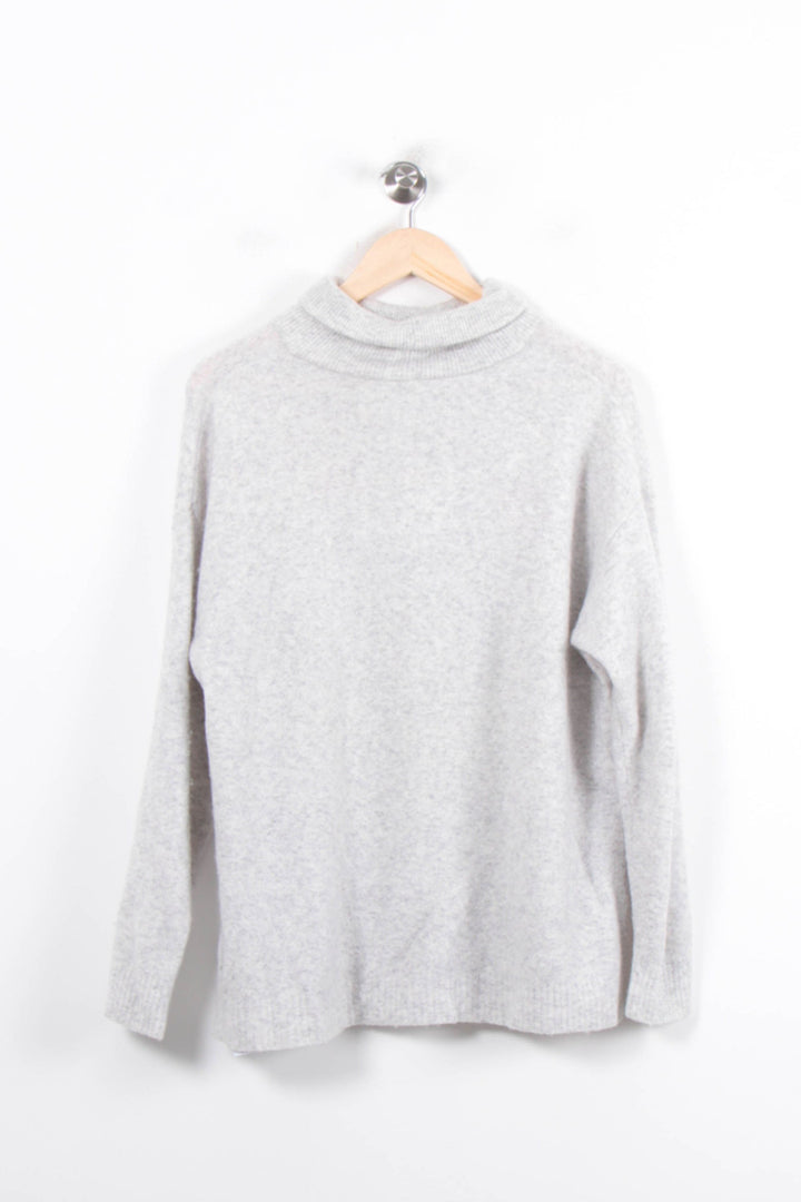 Pull Col Cheminée Gris - Taille L/40 de la marque American Vintage | PARAD33654 - Vendu par Paradigme - Image 2