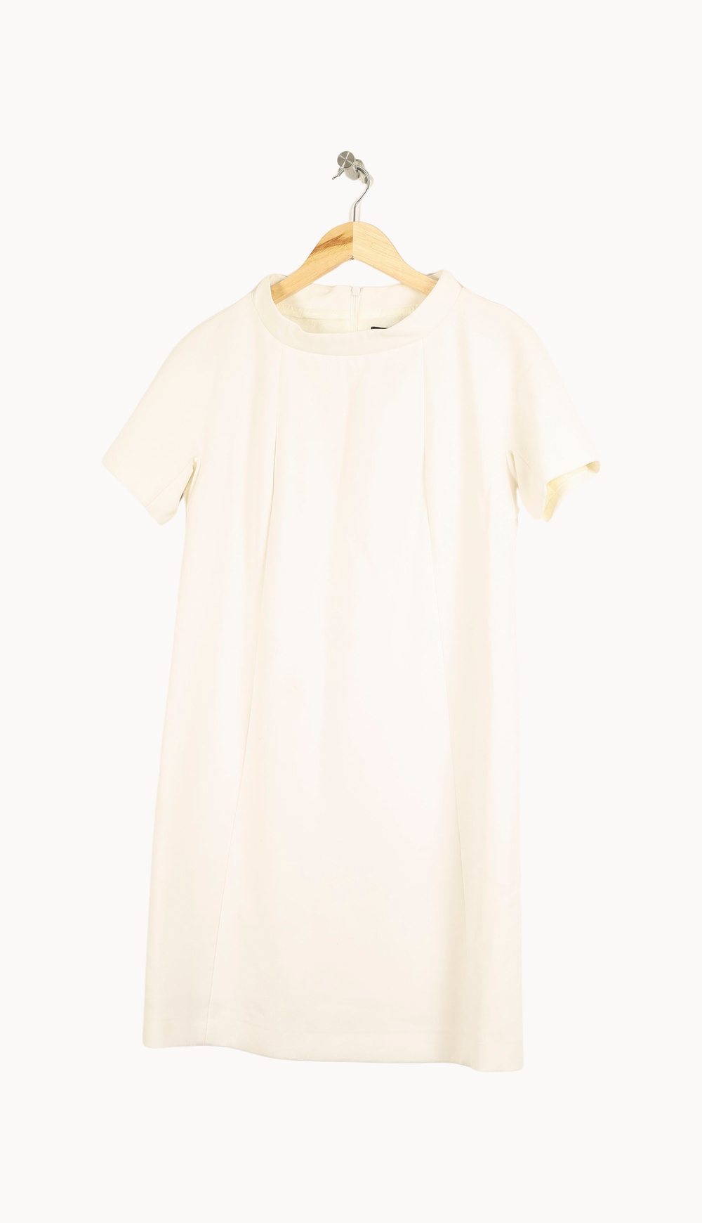 Robe Droite Blanche - Taille L/40 de la marque Tara Jarmon | PARAD33665 - Vendu par Paradigme - Image 2