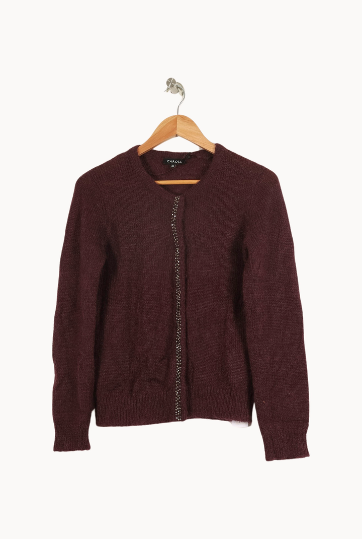 Cardigan Violet - Taille M/38 de la marque Caroll | PARAD33674 - Vendu par Paradigme - Image 2