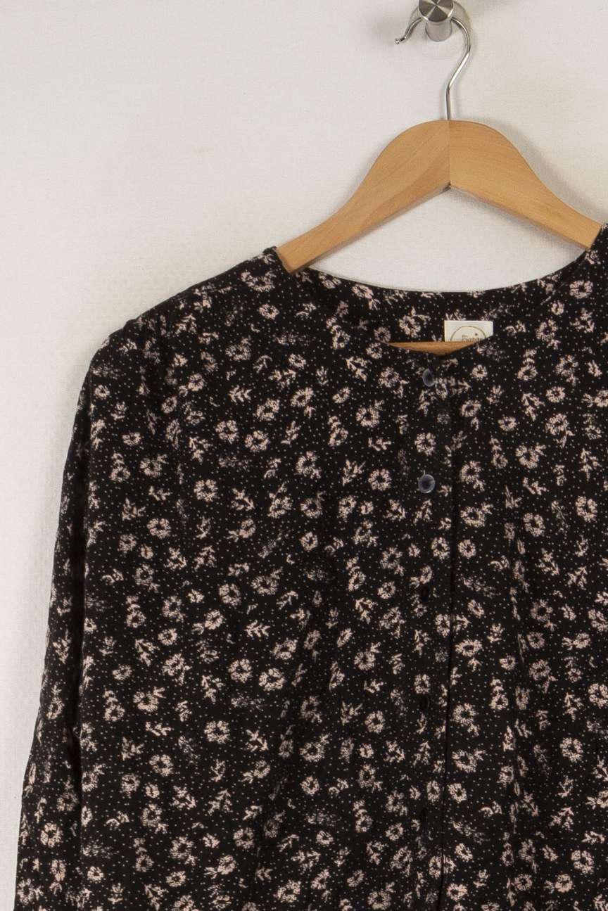 Blouse noire à motifs - Taille S/36 de la marque Des petits hauts | PARAD33680 - Vendu par Paradigme - Image 2