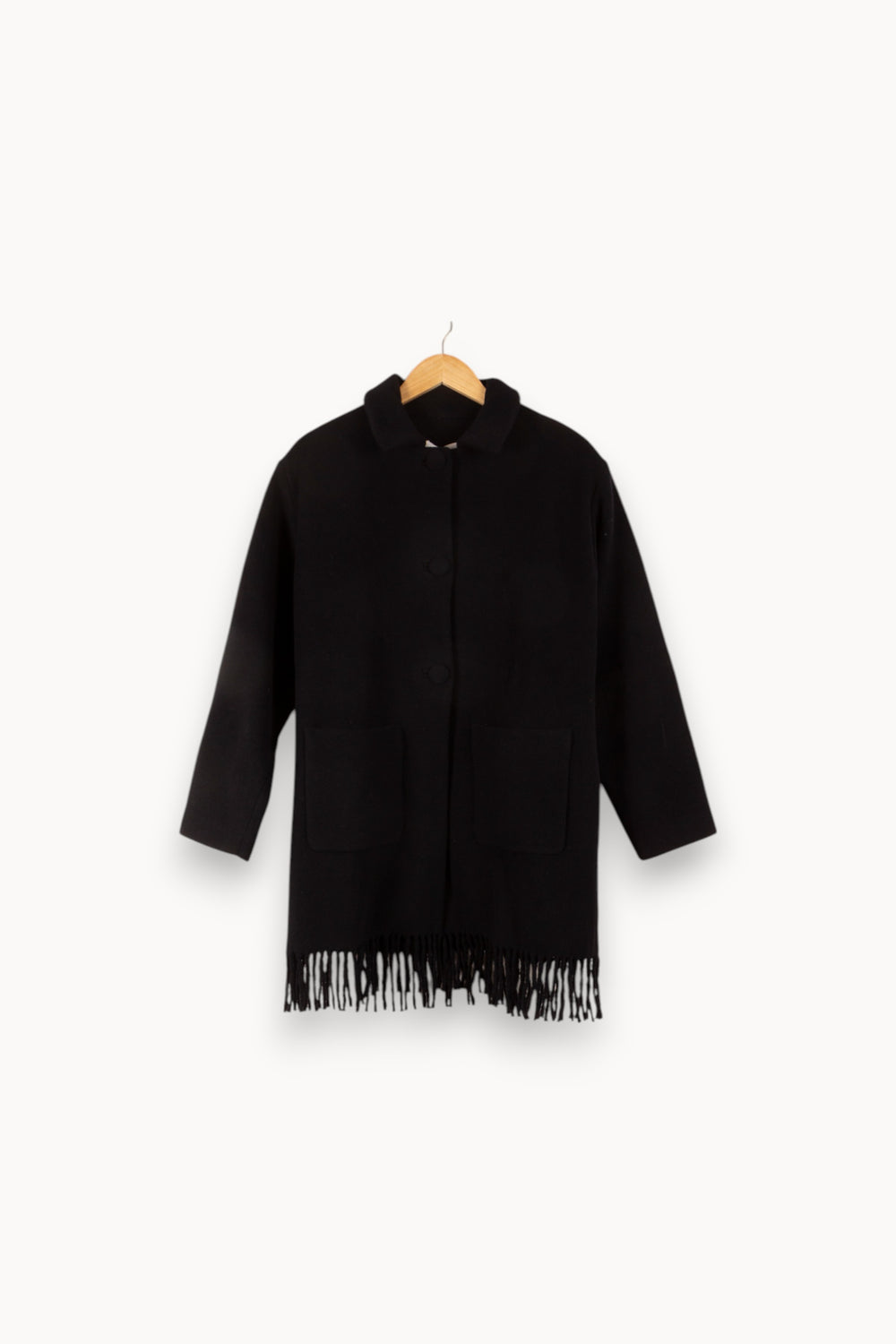 Manteau Noir - Taille L/40 de la marque Claudie Pierlot | PARAD33685 - Vendu par Paradigme - Image 2