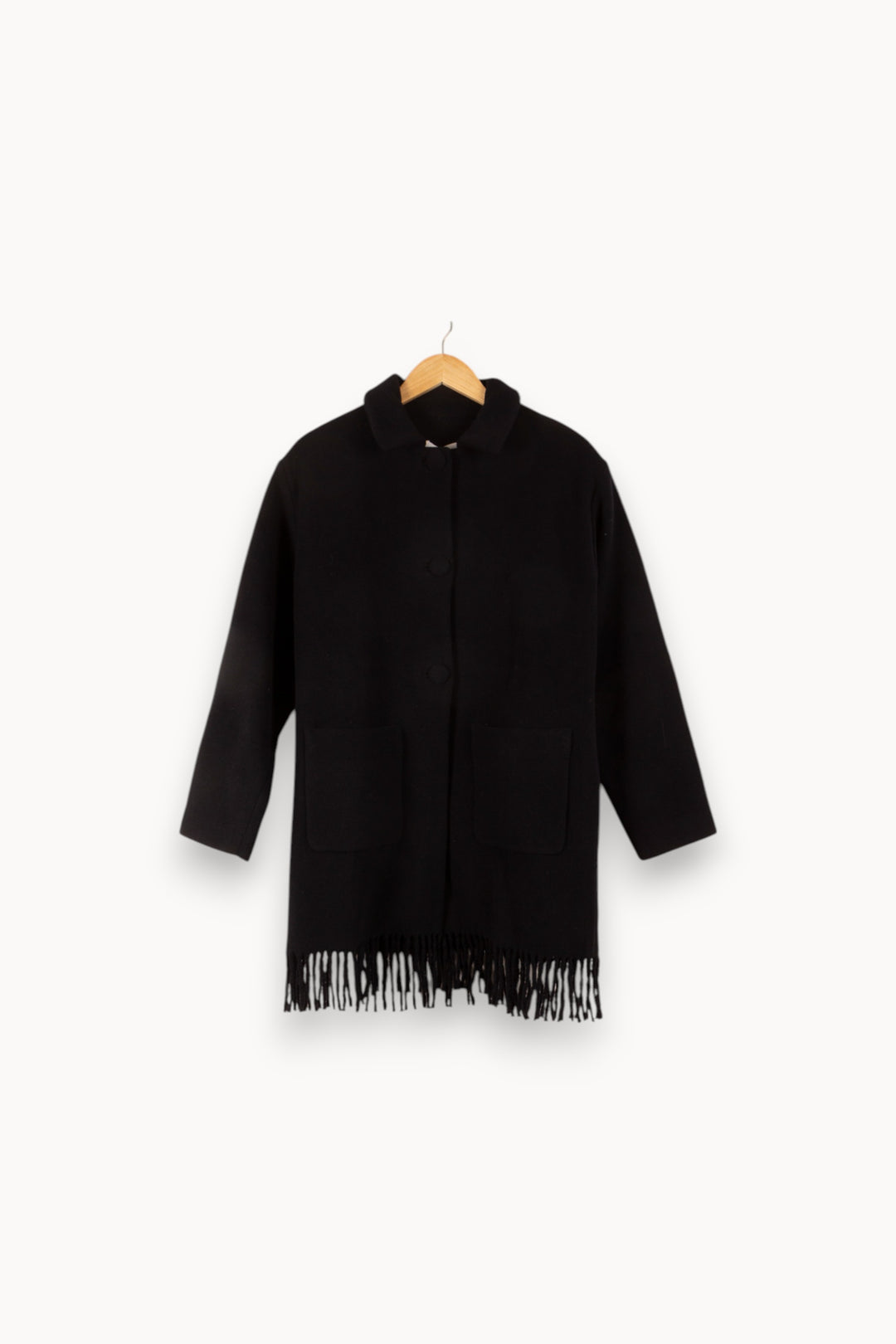 Manteau Noir - Taille L/40 de la marque Claudie Pierlot | PARAD33685 - Vendu par Paradigme - Image 2