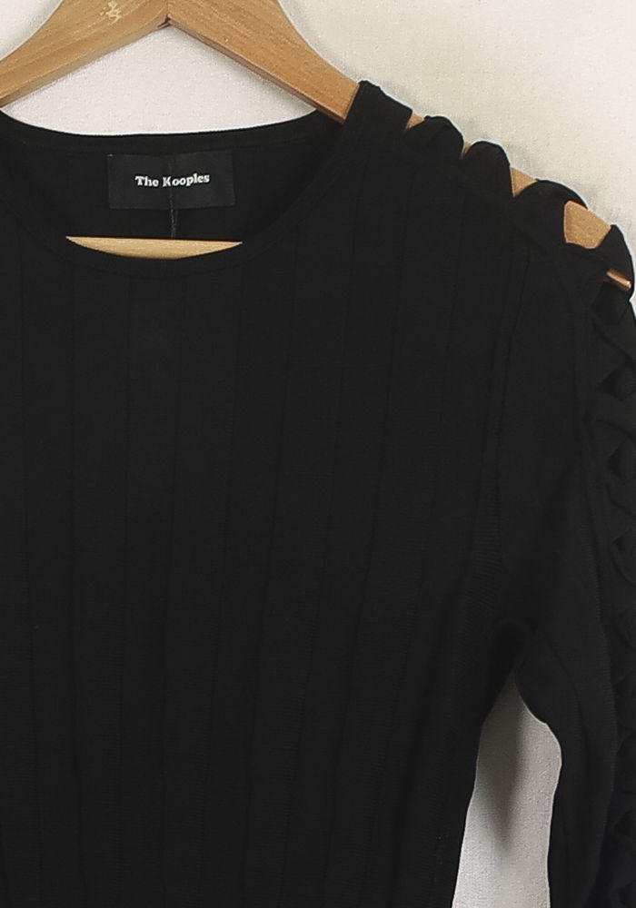 Robe Midi Noire - Taille M/38 de la marque The Kooples | PARAD33686 - Vendu par Paradigme - Image 3