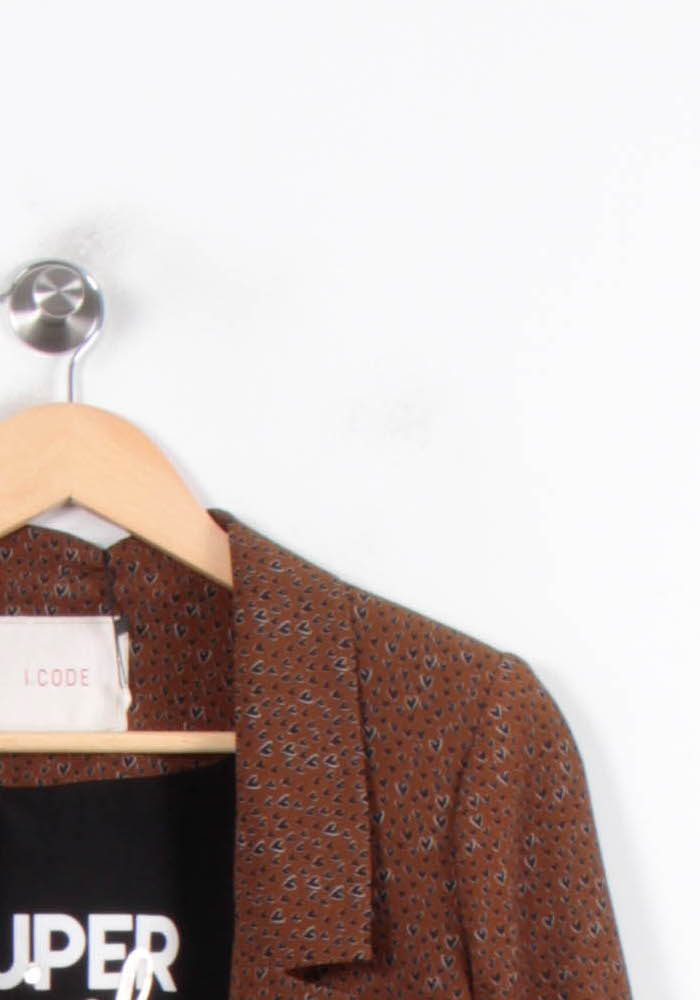 Blazer Marron - Taille S/36 de la marque I.Code | PARAD33689 - Vendu par Paradigme - Image 3