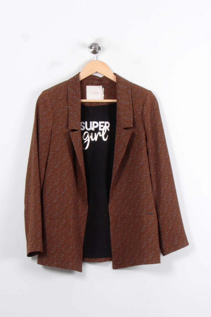 Blazer Marron - Taille S/36 de la marque I.Code | PARAD33689 - Vendu par Paradigme - Image 2