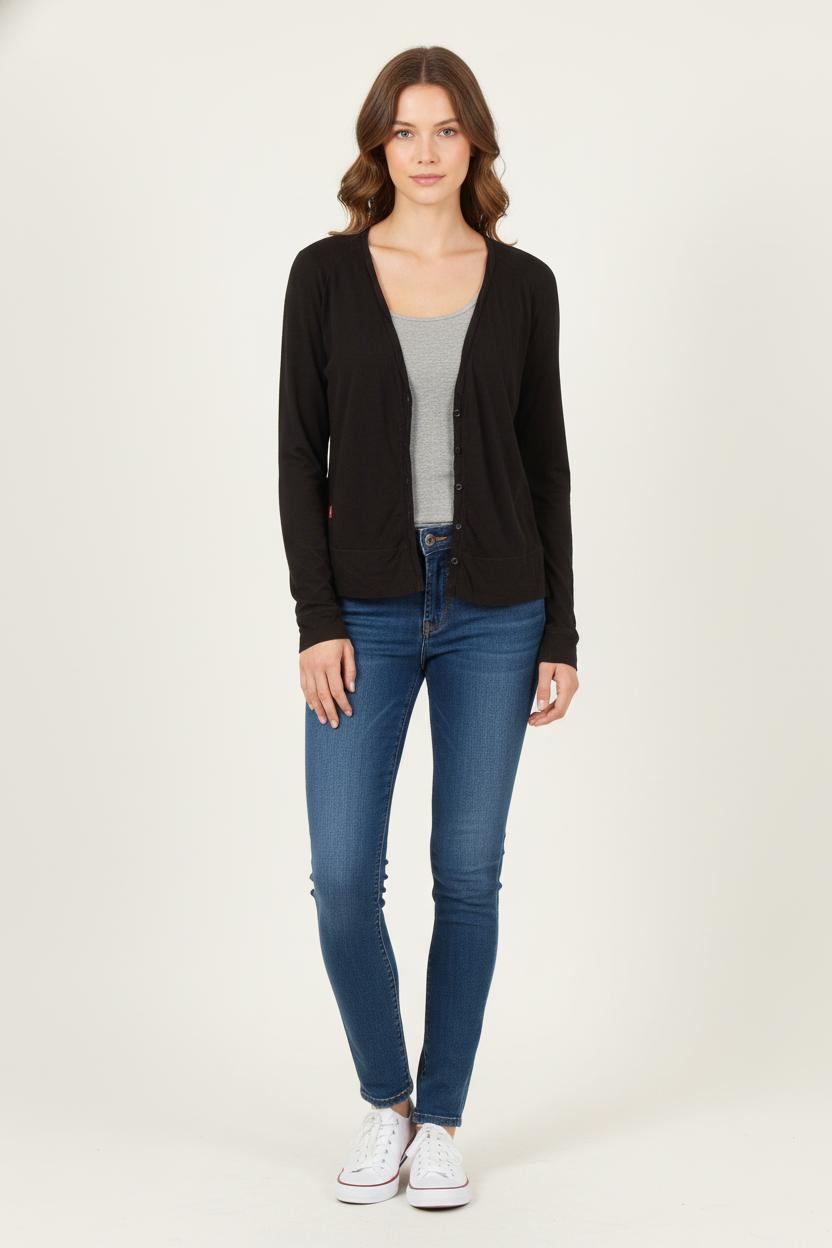 Cardigan Noir - Taille M/38 de la marque Levi's | PARAD33694 - Vendu par Paradigme - Image 1