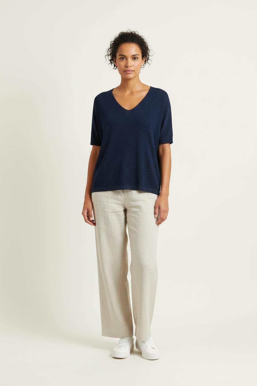 Pull Bleu - Taille S/36 de la marque Sud express | PARAD33698 - Vendu par Paradigme - Image 1