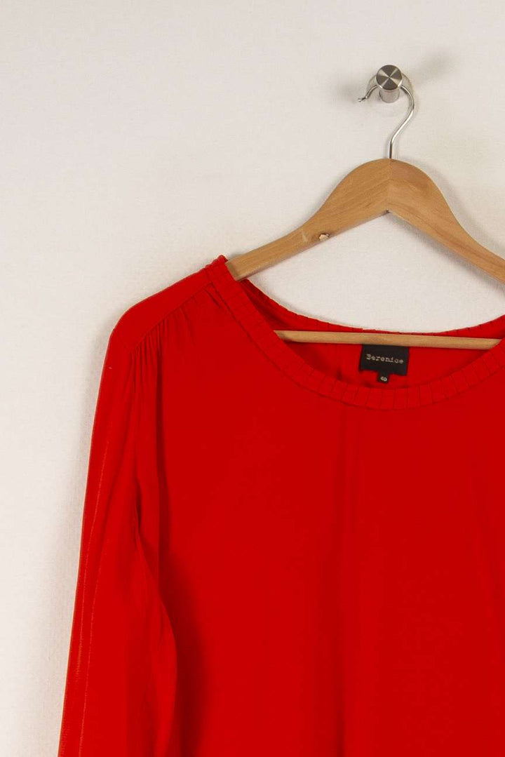 Blouse rouge - Taille L/40 de la marque Bérénice | PARAD33716 - Vendu par Paradigme - Image 2