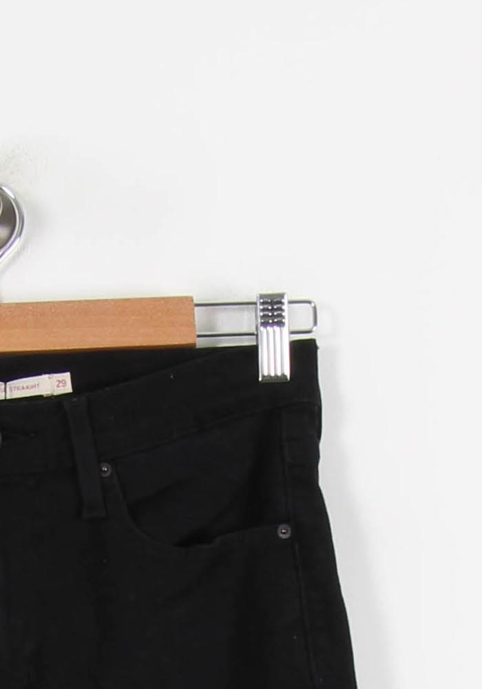 Jean Droit Noir - Taille M/38 de la marque Levi's | PARAD33718 - Vendu par Paradigme - Image 3