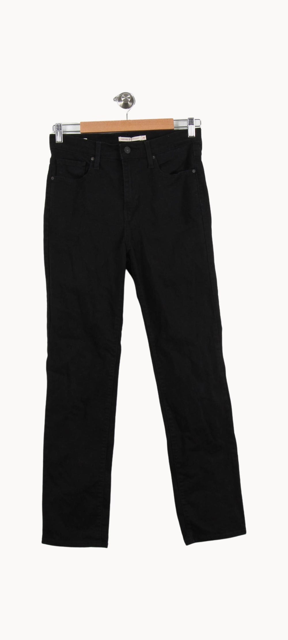 Jean Droit Noir - Taille M/38 de la marque Levi's | PARAD33718 - Vendu par Paradigme - Image 2