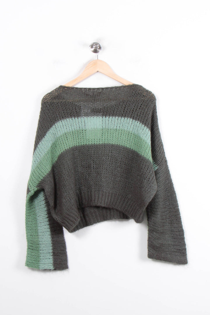 Pull Vert et Vert Clair - Taille S/36 de la marque La Fée Maraboutée | PARAD33725 - Vendu par Paradigme - Image 4