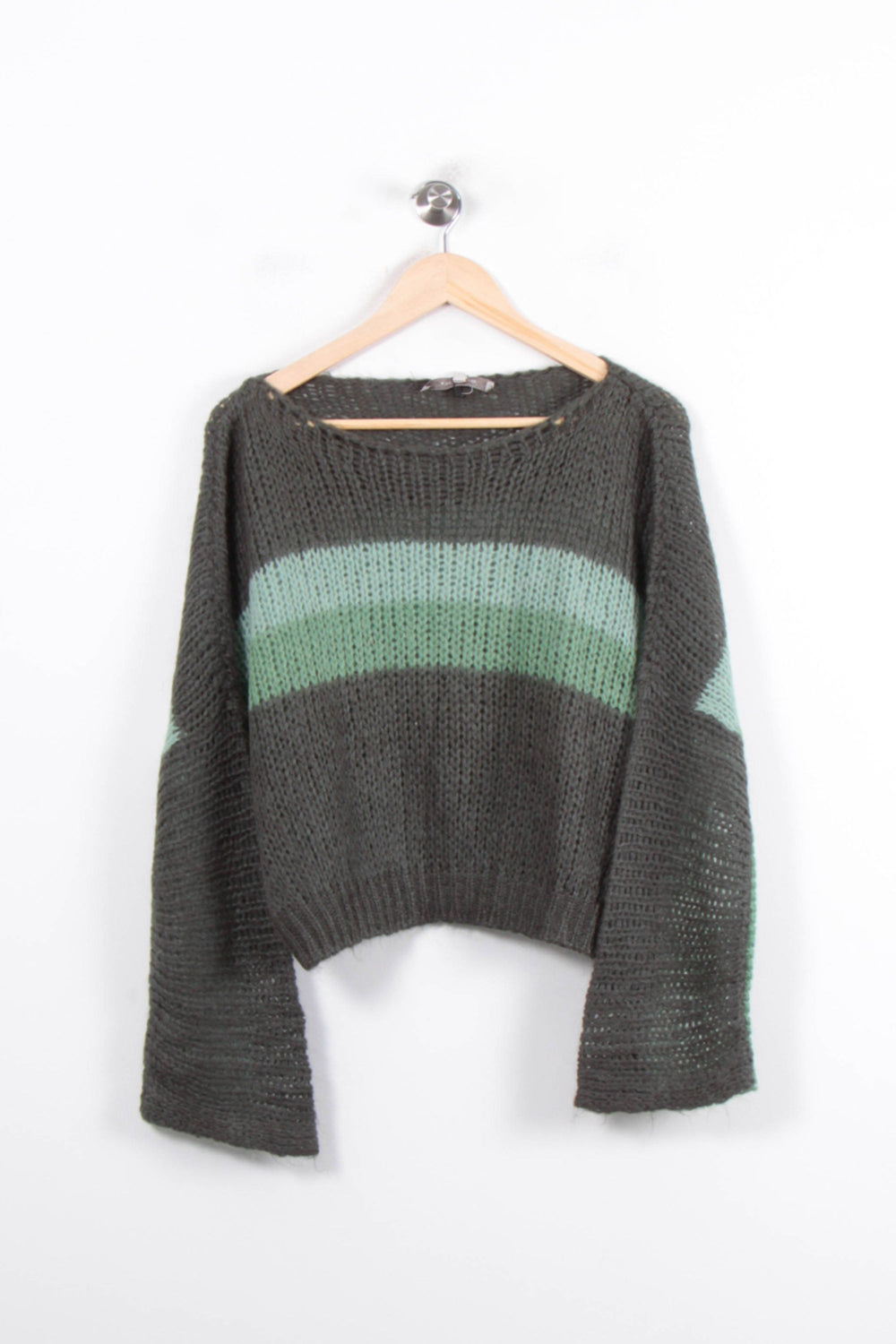 Pull Vert et Vert Clair - Taille S/36 de la marque La Fée Maraboutée | PARAD33725 - Vendu par Paradigme - Image 2