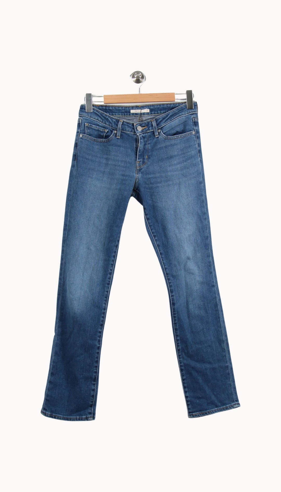 Jean Slim Bleu - Taille M/38 de la marque Levi's | PARAD33734 - Vendu par Paradigme - Image 2