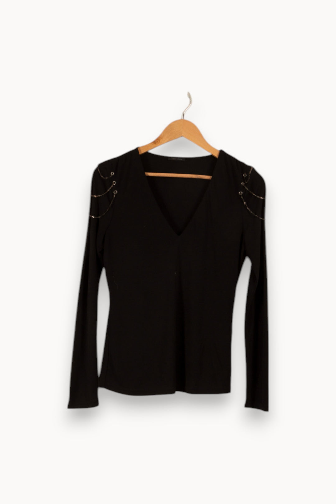 Top noir avec détails - Taille S/36 de la marque IKKS | PARAD33736 - Vendu par Paradigme - Image 1