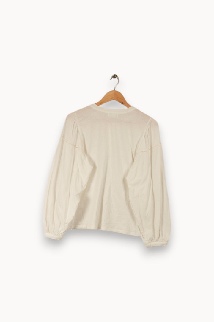 Blouse blanche - Taille S/36 de la marque Des petits hauts | PARAD33743 - Vendu par Paradigme - Image 3