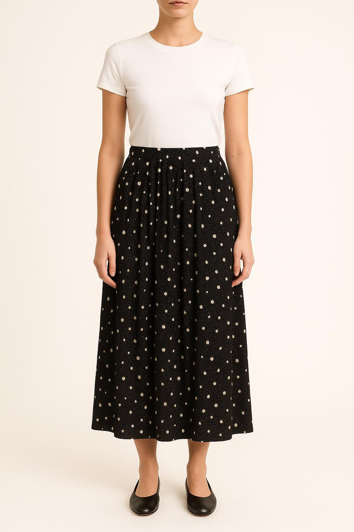 Jupe Longue Noire et Blanche - Taille S/36 de la marque The Kooples | PARAD33750 - Vendu par Paradigme - Image 1